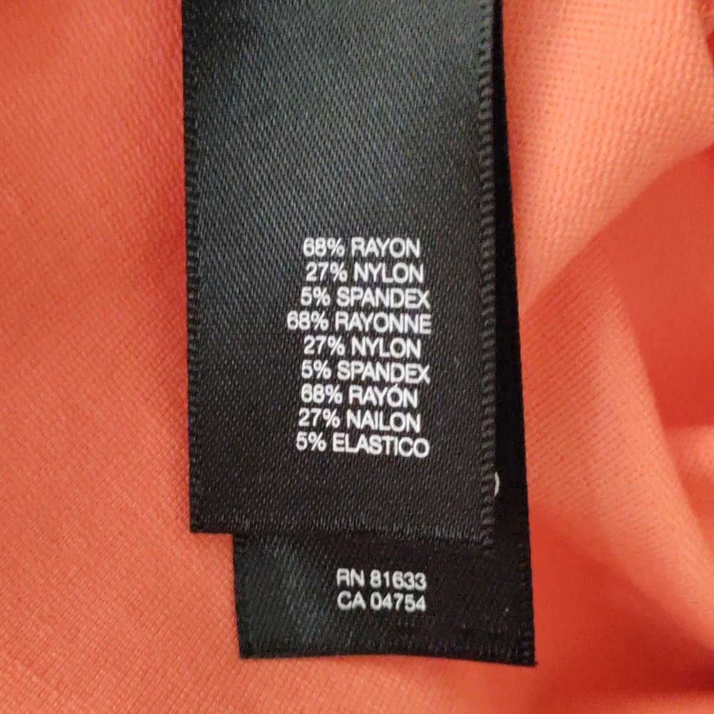 *E163 Kenneth Cole peach sleeveless dress 8 NWT CLEARANCE - Picture 11 of 16